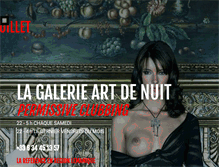 Tablet Screenshot of lagalerie-artdenuit.com